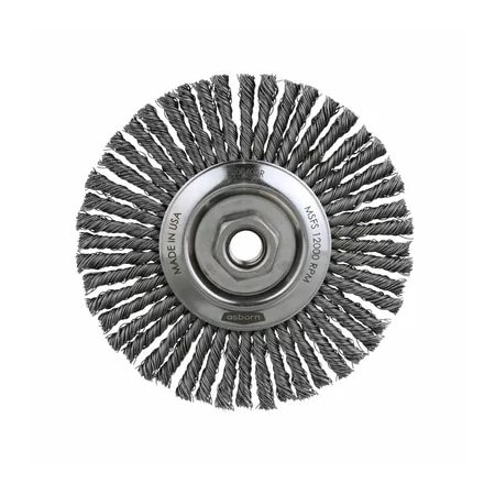 Osborn STRINGER BEAD KNOT WIRE WHEEL 4 OD X .020 STEEL X 5/8-11 NC AH 99082